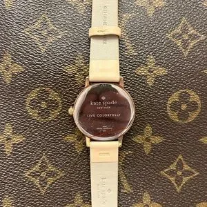 Kate Spade “Eat Cake for Breakfast” Metro Kate Spade Rose Gold Metro Mother of Pearl Dial  main image 4
